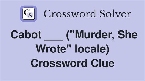 cabot or cartier crossword clue